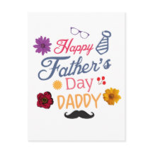 Lycklig Fars dag pappa Nice-dockdesign