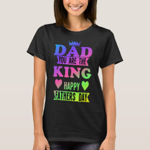 Lycklig Fars dag Pappa som du är Kung T Shirt