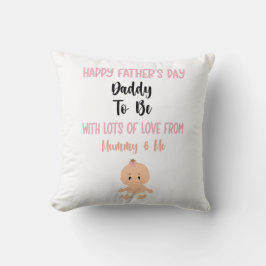 Lycklig Fars dag pappa som ska fyllas i Kudde