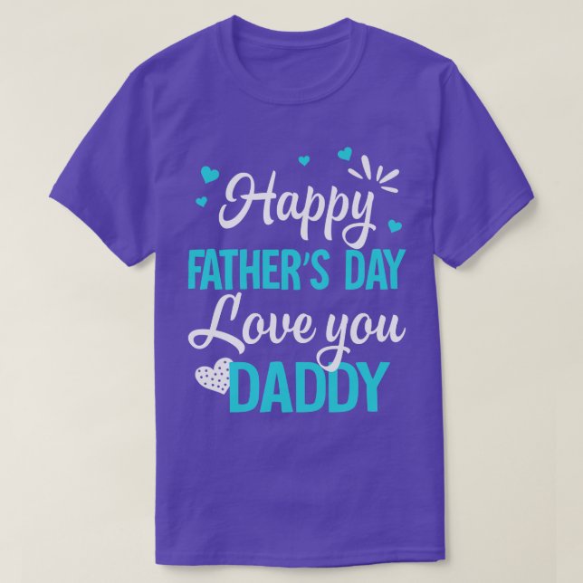 Lycklig Fars dag pappa till barn i Pappa T Shirt (Design framsida)