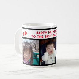 Lycklig Fars dag pappa - tre foto Mugg