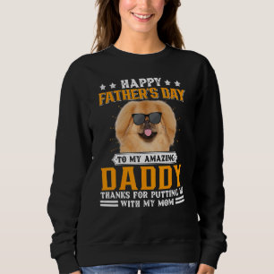 Lycklig Fars dag Pekingese Hund Pappa För manar T Shirt