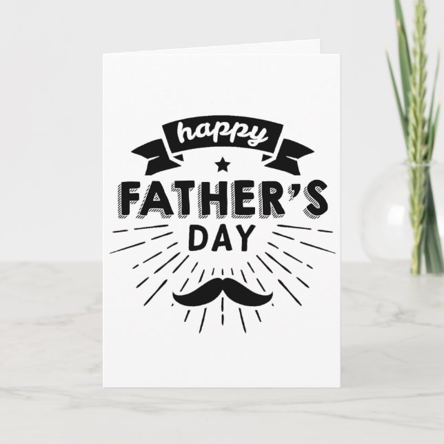 LYCKLIG FARS DAG Personlig Pappa-kort Kort (Framsida)