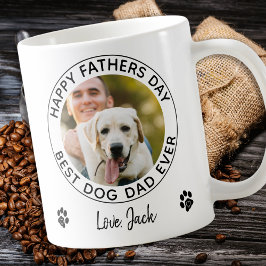 Lycklig Fars dag Pet Photo Best Hund Pappa någonsi Kaffemugg