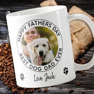 Lycklig Fars dag Pet Photo Best Hund Pappa någonsi Kaffemugg