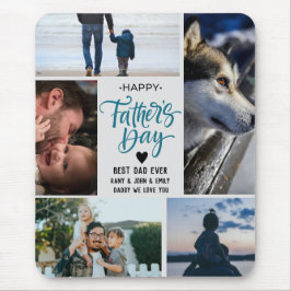 Lycklig Fars dag Photo Collage Custom Names Pappa Musmatta