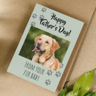 Lycklig Fars dag Photo Hund Cat Pet Päls Baby Kort