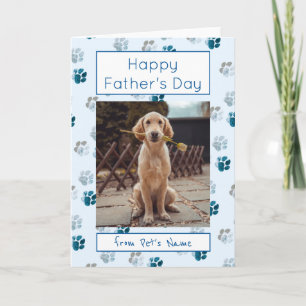 Lycklig Fars dag Photo Hund Cat Pet Tass avtryck Kort