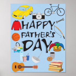 Lycklig Fars dag Poster