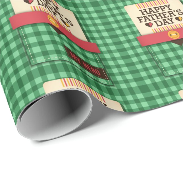 Lycklig Fars dag Presentpapper (Rullad Hörn)