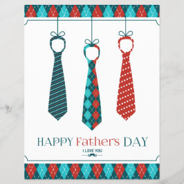 Lycklig Fars dag Reklamblad