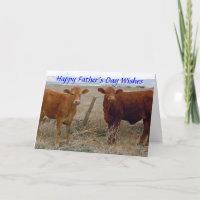 Lycklig Fars dag - Röda hovdjur Humor - Ranch