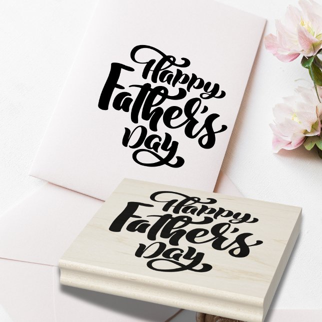 Lycklig Fars dag Rubber Frimärke Stämpel (Happy Father's Day! Rubber Stamp)