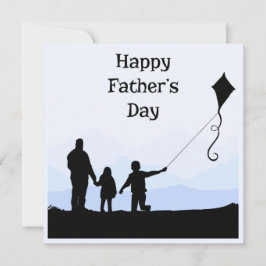 Lycklig Fars dag Silhouette Family Reunion Brunch Inbjudningar