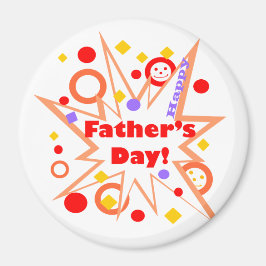 Lycklig Fars dag Stänk Magnet