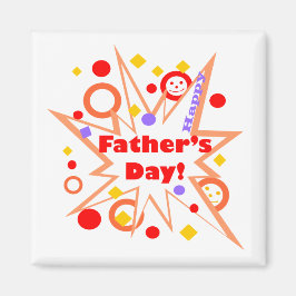 Lycklig Fars dag Stänk Magnet