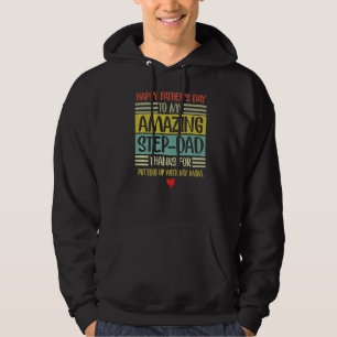 Lycklig Fars dag Steg Pappa Hoodie