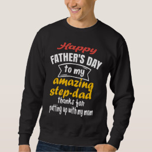 Lycklig Fars dag Steg Pappa Lång Ärmad Tröja