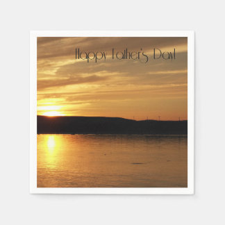 Lycklig Fars dag Sunset Cocktail Napkins Pappersservett