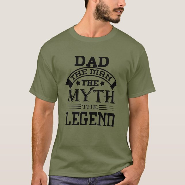 Lycklig Fars dag T Shirt (Framsida)