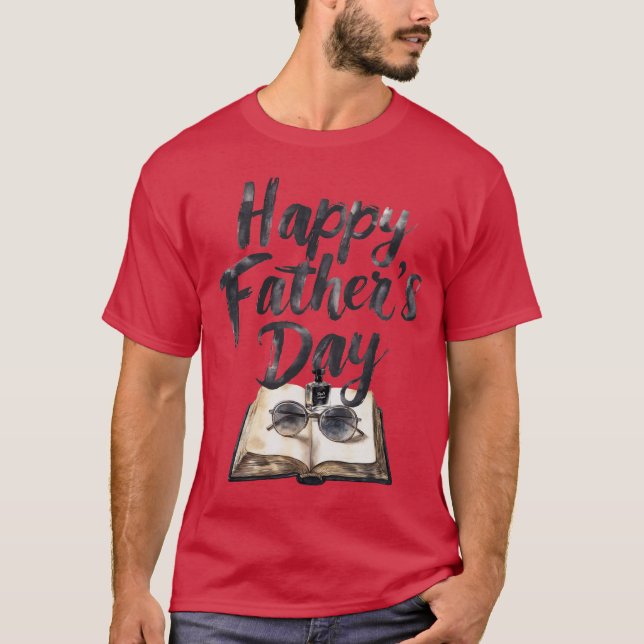 Lycklig Fars dag T Shirt (Framsida)