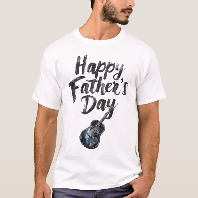 Lycklig Fars dag T Shirt (Framsida)