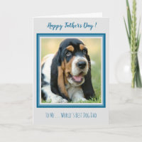Lycklig Fars dag - Teal Hund Photo Best Hund Pappa