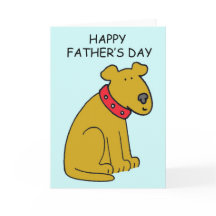 Lycklig Fars dag Tecknad hund