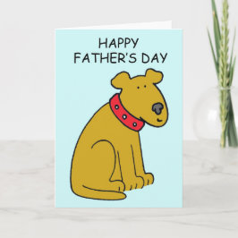 Lycklig Fars dag Tecknad hund Kort