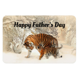 Lycklig Fars dag Tigers Magnet
