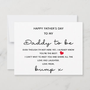 LYCKLIG FARS DAG TILL DADDY FÖR ATT VARA FRÅN BUMP