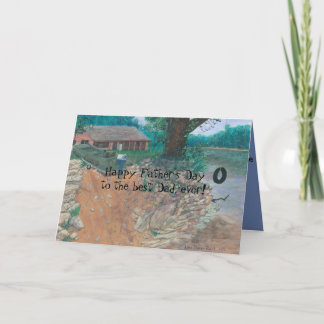 Lycklig fars dag till den bäst pappan, någonsin! kort
