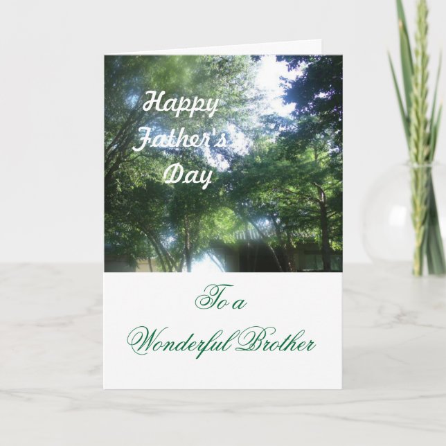 Lycklig fars dag till en underbar broder kort (Framsida)