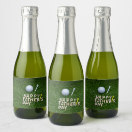 Lycklig fars dag till golfer med golf boll