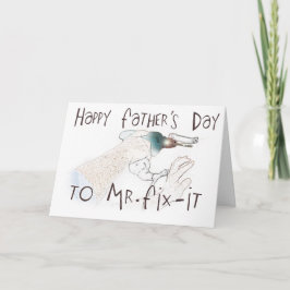 Lycklig Fars dag till Handymannen! Kort