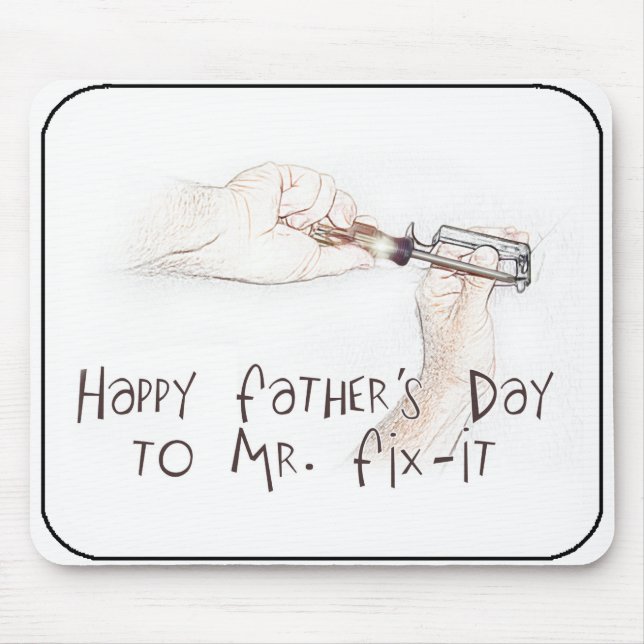 Lycklig Fars dag till Handymannen! Musmatta (Framsidan)