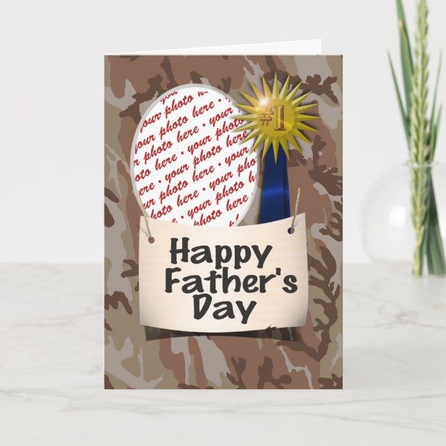 Lycklig Fars dag till min #1 Pappa Kort (Framsida)