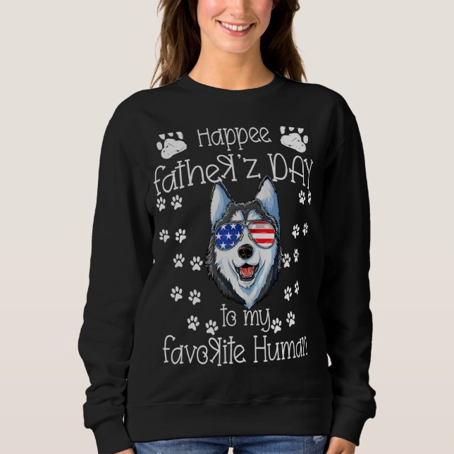 Lycklig Fars dag till min favorithumanklov T Shirt (Framsida)