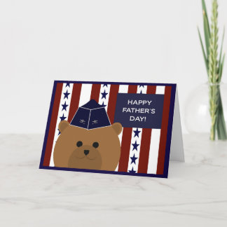 Lycklig Fars dag till min Luft Force Hero & Pappa! Kort