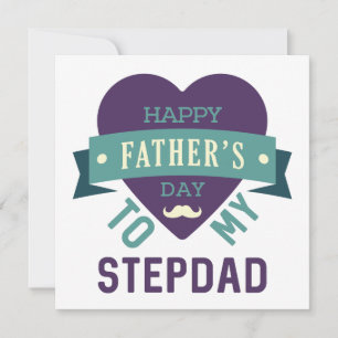 Lycklig Fars dag till min Stepdad / Blank Kort