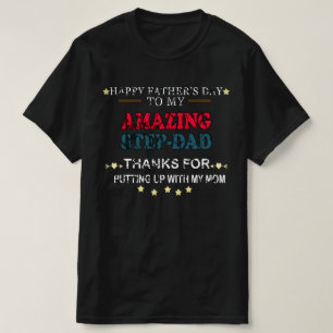 lycklig fars dag till min styvpappa tack för att t shirt