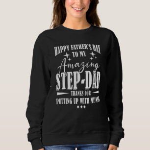 Lycklig Fars dag till mitt Fantastisk Steg Pappa P T Shirt