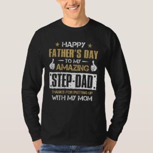 Lycklig Fars dag till mitt Fantastisk-steg Pappa t Shirt