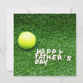 Lycklig Fars dag till tennis-spelare med tennis