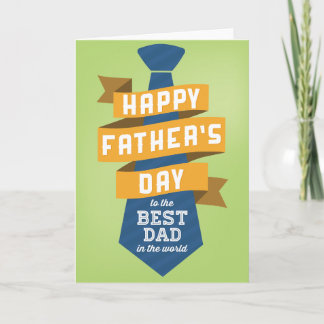 Lycklig Fars dag till världens bästa Pappa Kort