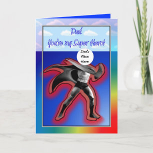 LYCKLIG FARS DAG TOPPEN HERO PAPPA KORT