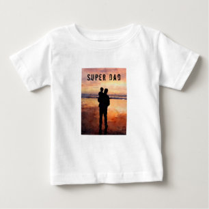 Lycklig Fars dag - Toppen Pappa Baby T-Shirt