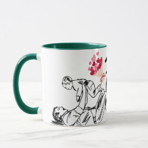 Lycklig Fars dag tryckt i modern Mugg