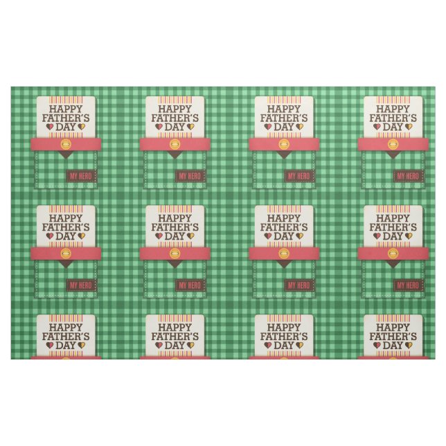 Lycklig Fars dag Tyg (Fat Quarter)