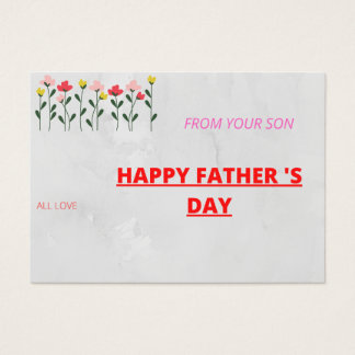 Lycklig fars dag visitkort
